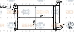 Фото Радіатор, охолодження двигуна Behr Hella Service 8MK 376 767-021