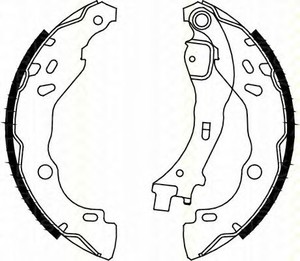Фото Комплект гальмівних колодок TRISCAN 8100 10009