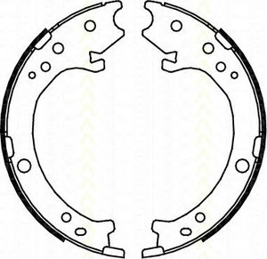 Фото Комплект гальмівних колодок стояночної гальмівної системи TRISCAN 8100 40007