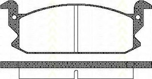 Фото Комлект гальмівних колодок, дисковий механізм TRISCAN 8110-41122