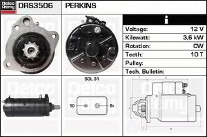 Фото Стартер ACDelco DRS3506