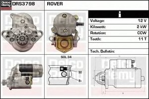 Фото Стартер ACDelco DRS3798