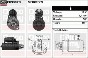 Фото Стартер ACDelco DRS3829