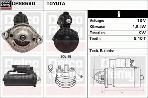 Фото Стартер ACDelco DRS8680