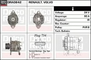 Фото Генератор ACDelco DRA0842