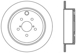 Фото Гальмівний диск OPEN PARTS BDR2541.10