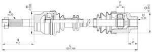 Фото Привідний вал OPEN PARTS DRS6190.00