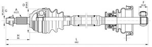 Фото Привідний вал OPEN PARTS DRS635200