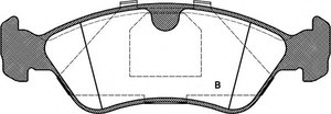 Фото Комплект гальмівних колодок, дискове гальмо OPEN PARTS BPA0286.50