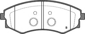 Фото Комплект гальмівних колодок, дискове гальмо OPEN PARTS BPA031803