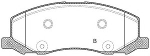 Фото Гальмівні колодки OPEN PARTS BPA1386.02