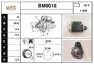 Фото Стартер SNRA BM9018