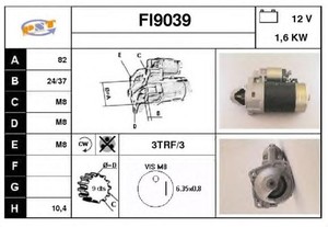 Фото Стартер SNRA FI9039