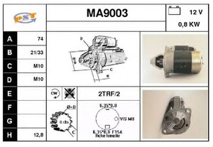 Фото Стартер SNRA MA9003