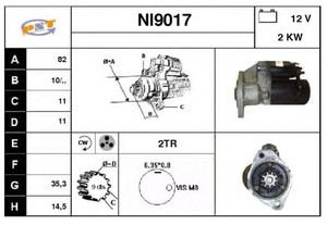 Фото Стартер SNRA NI9017