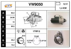 Фото Стартер SNRA VW9050