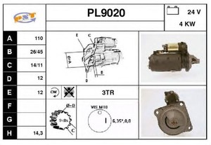 Фото Стартер SNRA PL9020