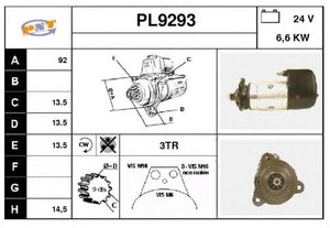 Фото Стартер SNRA PL9293