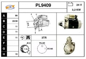 Фото Стартер SNRA PL9409