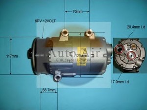 Фото Компресор, кондиціонер AUTO AIR GLOUCESTER 14-1139