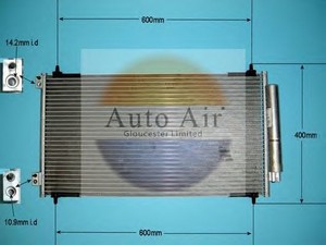 Фото Конденсатор, кондиціонер AUTO AIR GLOUCESTER 166220