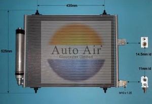 Фото Конденсатор, кондиціонер AUTO AIR GLOUCESTER 16-6216A