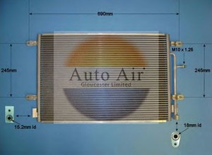 Фото Конденсатор, кондиціонер AUTO AIR GLOUCESTER 16-9701