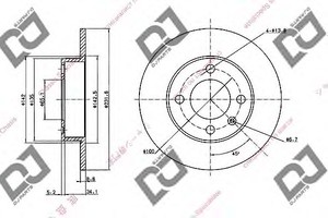 Фото Гальмівний диск DJ PARTS BD1849