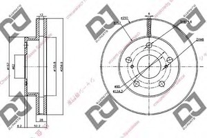 Фото Гальмівний диск DJ PARTS BD1292