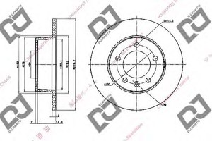 Фото Гальмівний диск DJ PARTS BD1796