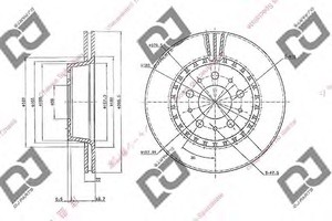 Фото Гальмівний диск DJ PARTS BD1827