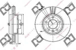 Фото Гальмівний диск DJ PARTS BD1335