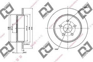 Фото Гальмівний диск DJ PARTS BD1648