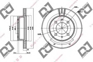 Фото Гальмівний диск DJ PARTS BD1562