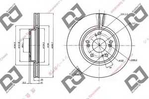 Фото Гальмівний диск DJ PARTS BD1344