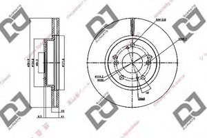 Фото Гальмівний диск DJ PARTS BD1349