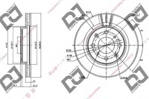 Фото Гальмівний диск DJ PARTS BD1352