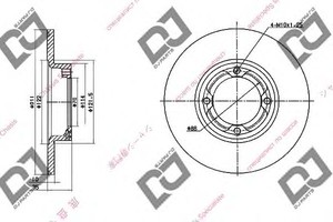 Фото Гальмівний диск DJ PARTS BD1548