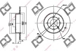 Фото Гальмівний диск DJ PARTS BD1402