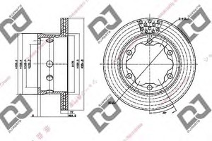 Фото Гальмівний диск DJ PARTS BD1494