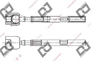 Фото Осевой шарнир, рулевая тяга DJ PARTS DR1265