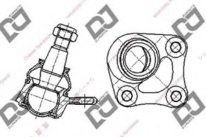 Фото Несущий / направляющий шарнир DJ PARTS DB1094