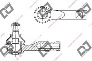 Фото Наконечник поперечной рулевой тяги DJ PARTS DE1164