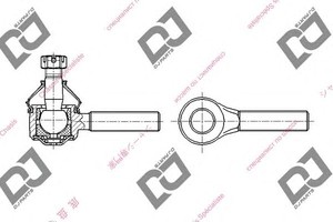 Фото Наконечник поперечной рулевой тяги DJ PARTS DE1346