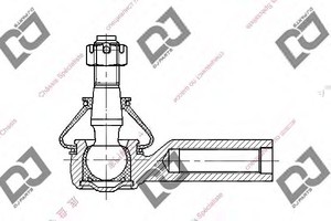 Фото Наконечник поперечной рулевой тяги DJ PARTS DE1403