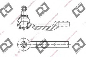 Фото Наконечник поперечной рулевой тяги DJ PARTS DE1415