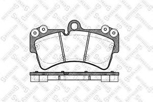Фото Комплект гальмівних колодок, дискове гальмо STELLOX 1006 000B-SX
