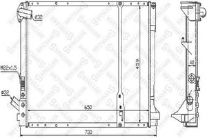 Фото Радіатор, охолодження двигуна STELLOX 10-25273-SX