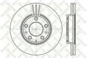 Фото Гальмівний диск STELLOX 6020-3245V-SX