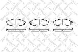 Фото Комплект гальмівних колодок, дискове гальмо STELLOX 609002SX